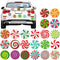 JULMELON 22 Pcs Christmas Candy Magnets, Refrigerator Car Magnets for Holiday DIY Decorations