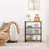 SOKOSEN 4-Tier Closet Small Shoe Rack, Metal Stackable Kids Shoe Shelf Storage Zapateras Organizer,Narrow Shoe Rack