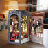 suruim DIY Book Nook Kit Bookend Puzzle Miniature Nook Library Bookshelf Insert Bookends Decoration Books Ornaments