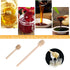 CINBILCORN 4 Sticks,3 Inches Pcs Wooden Honey Dipper Honey Comb Stick Honey Spoon Honey Wand for Honey Collecting