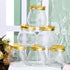 50 4 oz Yungyan Pcs Small Jars with Lids, Clear Mini Mason Jars Plastic Containers with Lids and Tags Mini Jelly