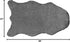 Walk on Me Faux Rabbit Area Rug, Plush Animal Rug, 100% Polyester, 24"x39", Black/White