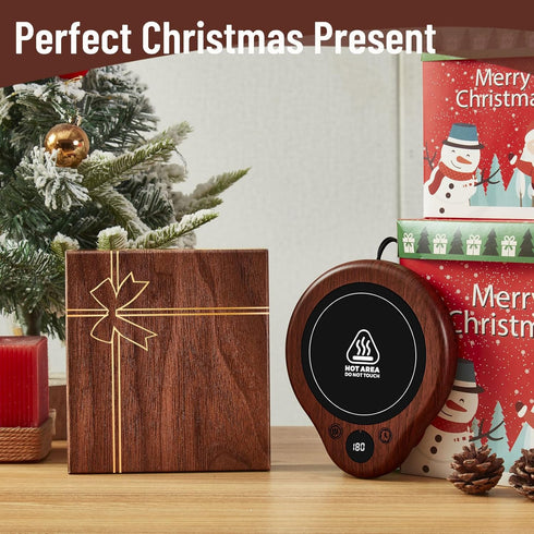 3 Settings 2-12H Settings 25W Mug Warmer, Temperature Coffee Mug Warmer, Timed Coffee Warmer, Digital Display Mug
