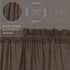 VHC Brands Kettle Grove Window Curtain, Plaid Valance Scalloped, Black, 16x72