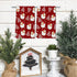Qilerongrong Set 2 18 26 Inch Christmas Kitchen Dish Towel Santa Claus, Xmas Tree Snowflake Red Decorative Dishcloth
