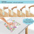 6 Pack, Hummingbird 11"x11" Kitchen Dish Towels Bird Flower Dish Cloths for Drying Dishes Absorbent Cleaning Cloths