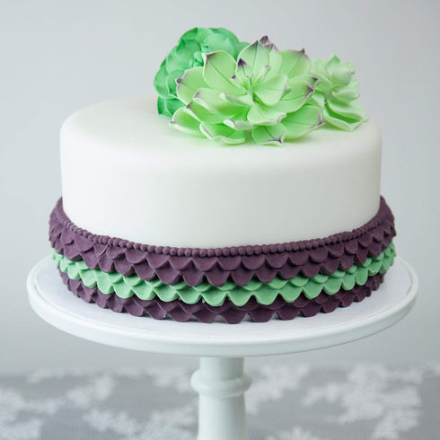 Set 3 Global Sugar Art Succulents Sugar Cake Flowers, of by Chef Alan Tetreault