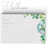 48 Succulents Recipe Cards, 4x6 inches, Water Resistant