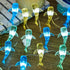 30LED 10ft Nautical Theme Ocean Dcor Outdoor Beach Decorative String Lights Whale Shark Cute Marine Life Novelty Night