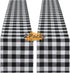 Plaid Table Runner for Christmas Decorations, 2 Packs 13x108 Inch Black White Table Runner, Buffalo Plaid Table Runners