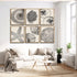 WYHLMTQ 6Pcs Boho Beach Coastal Posters, Modern Abstract Canvas Wall Art for Beach House and Bathroom Decor
