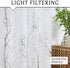 FMFUNCTEX Foil Silver Branch White Sheer Valance Curtain for Living Room Window, 18 Inches Long Light Filtering, 1