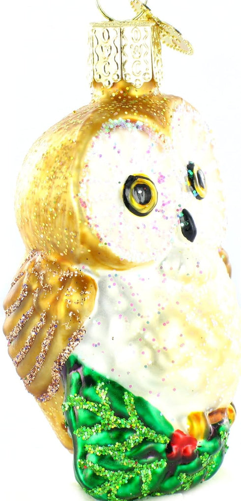 Old World Christmas Ornaments, Owls Glass Blown Ornaments for Christmas Tree