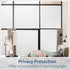 rabbitgoo Window Privacy Film, Non-Adhesive Frosted Glass Window Film for Bathroom, Matte White 35.4" x 78.7"