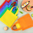 Aneco 30 Pieces Non-Woven Goodie Bags 8 8 Inch Party Favor Gift Bag Reusable Rainbow Cloth