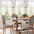 jinchan 45 Inch 2 Winslow Linen Curtains Length Small Window Curtains Embroidered Bordered Floral Drapes Light