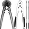 Nut Crackers Pecan Nutcracker Walnuts Plier with Non-slip Handles Heavy Duty Crab
