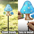 Set 3, 10, LEGIFO Garden Decor Mushroom Stakes of Metal & Glass Outdoor Mushroom Stake for Backyard Lawn Decor, Funny