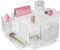 Drawer Organizers Set of 80, Clear Plastic Storage Bins in 4 Sizes for Kitchen, Bathroom, Office, Dresser, Jewelry,
