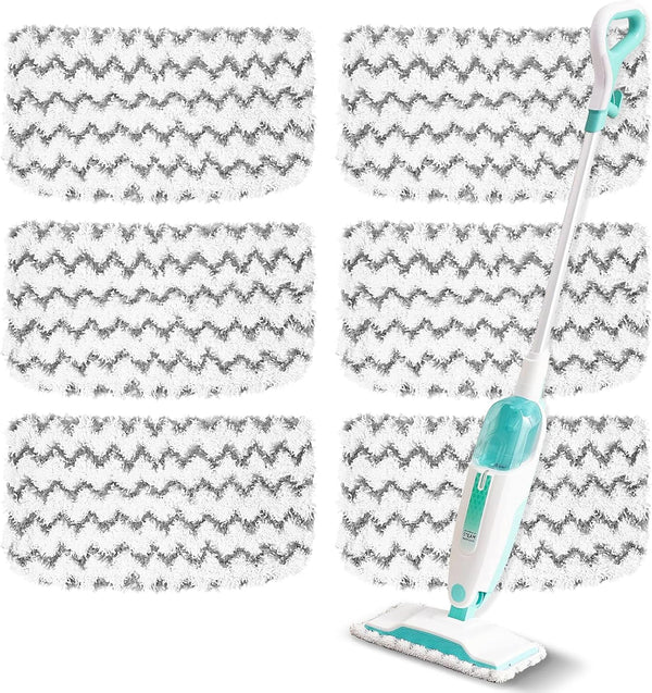 YHOVID 6 Pack Steam Mop Replacement Pads Compatible with Shark Steam Mops S1000/S1000A/S1000C/S1000WM/S1001C,