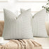 YCOLL Farmhouse Pillow Covers 20x20, Modern Accent Square Throw Pillow Covers Set
