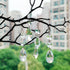 24pcs 38mm+15mm Crystal Sun Catcher, Hanging Clear Teardrops Crystals Chandelier Parts Prisms Pendants with Hook