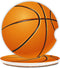 Basketball Car Coasters, 2 Pieces Absorbent Ceramic Cup Holders with Finger Notch for Women Men 2.56"