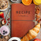 Leather Recipe Book: Index Pages & Templates Made in USA, Perfect Recipe Note Book to Organize Recipes