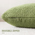 Pack 2 Cozy 18x18 Inch Foindtower of Textured Boucle Throw Pillow Covers Accent Solid Pillow Cases Soft Decorative