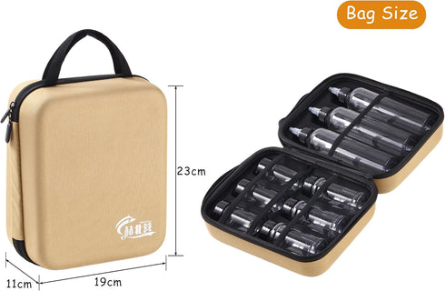 Generic 11-Piece 6 3 Set Camping Spice Kit - Powder & Liquid Containers with Leakproof Lids, Portable funnel, EVA Hard