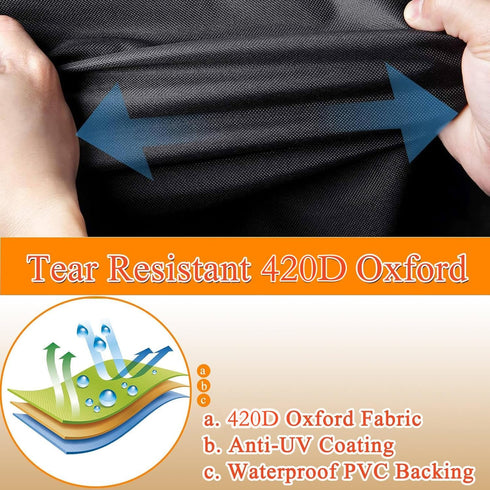 Cover-55" 24" 32" Outdoor Prep Table x x Heavy Duty Waterproof Grill Cover Compatible with Keter Unity Portable