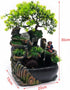 Gdrasuya10 Desktop Fountain Waterfall Decor, Water Feature with Colour Changing LED Lighting for Office Home Bedroom