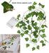 2m, 20 Guirlande lumineuse avec feuilles, chane lumineuse de lierre Artificial Green Leaf Ivy Vine with LED Light