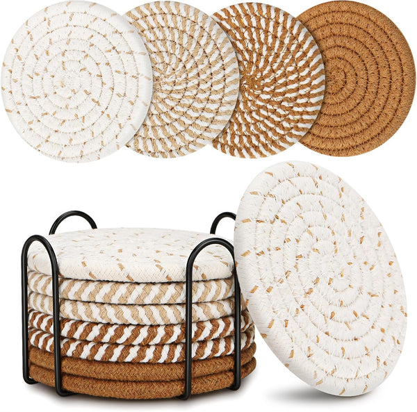 Coasters for Drinks, Coasters Set of 4 - Color, 8 Pack Coaster
