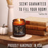 Fall Candles - 'It's Fall Yall' Candle with Apple Cinnamon & Nutmeg, Essential Oils, 9oz Jar, 50Hr Burn
