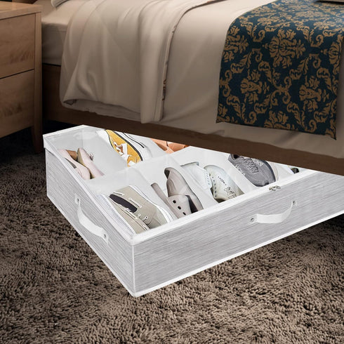 Shoe Organizer Under Bed, Underbed Storage Boxes Bins, Extra Large Zapateras Organizer for Closet, Men Women Kids
