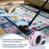 Room,Bedroom,Floor,Nursery(Blue,3'x5') Kids ABC Rug for Playroom, Classroom Alphabet Area Carpet Playmat,Washable