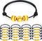 20 Pcs Sports Party Favors Charm Bracelets, Adjustable Inspirational Wristbands for Soccer Basketball Baseball Gifts
