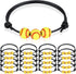 20 Pcs Sports Party Favors Charm Bracelets, Adjustable Inspirational Wristbands for Soccer Basketball Baseball Gifts