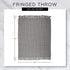 DII Arrowhead Woven Throw - 50x60 with 3" Fringe, Black, 1 Piece