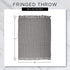 DII Coastal Acrylic Rugby Stripe Woven Throw - 50x60, Red