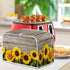 Sunflower Wooden Board Toaster Covers, Lightweight 4 Slice Stain Resistant Cover with Top Hook