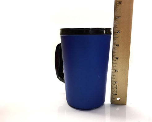 GAMA Electronics 20 oz ThermoServ Foam Insulated Coffee Mug, Blue & Red (1 each)