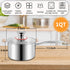 LIANYU 1QT Tri-Ply Stainless Steel Saucepan with Lid, Small Cooking Pot for Pasta, Soup