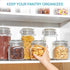 78oz 3 Pack 8 Vtopmart Glass Food Storage Jars with Airtight Clamp Lids, Large Kitchen Canisters for Flour, Cereal