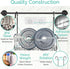Small Shower Caddy Hanging with Rotatable Hooks, Adhesive Mount, Spacious Bathroom Storage Solution, 304 Stainless Steel