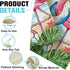 Welcome Summer Flamingo 28 x 40 House Flag, Double Sided; Beach Coastal Swim Ring Tropical Palm Leaves Garden Yard
