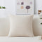 Home Brilliant Large Euro Pillow Sham, Super Soft Plush Corduroy Textured Cover, 26 x 26 (Cream Cheese)