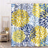 Shower Curtain - Green Spring Flower Design, Waterproof Polyester Fabric, 72 x 72 Inches with Hooks