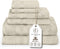 Premium Staple Cotton Bathroom Towel Set - Beige 600 GSM 6-Piece Luxury
